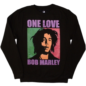 Bob Marley - One Love Uni Bl Sweatshirt i gruppen MERCHANDISE / Sweatshirt / Reggae hos Bengans Skivbutik AB (5586334r)