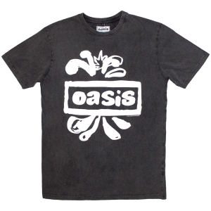 Oasis - Logo Splat Stone Wash Uni Char T-Shirt  (2XL) i gruppen MERCHANDISE / T-shirt / Pop-Rock hos Bengans Skivbutik AB (5586507)