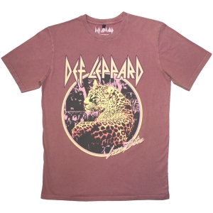 Def Leppard - Love Bites Stone Wash Uni Kashmir Red T-Shirt i gruppen MERCHANDISE / T-shirt / Hårdrock hos Bengans Skivbutik AB (5586752r)