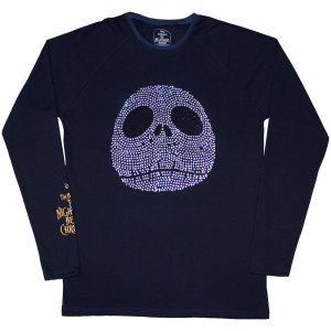 The Nightmare Before Christmas - Rhinestone Jack Uni Navy Longsleeve i gruppen MERCHANDISE / T-shirt / Film-Musikal hos Bengans Skivbutik AB (5586797r)