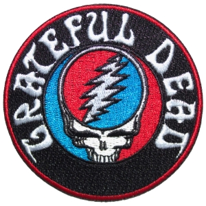 Grateful Dead - Steal Your Face Logo V2 Woven Patch i gruppen MERCHANDISE / Tygmärke / Pop-Rock hos Bengans Skivbutik AB (5587232)