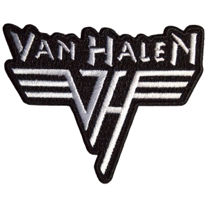 Van Halen - Retro Logo Woven Patch i gruppen MERCHANDISE / Tygmärke / Hårdrock hos Bengans Skivbutik AB (5587241)