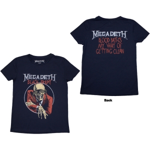 Megadeth - Black Friday Lady Navy T-Shirt i gruppen MERCHANDISE / T-shirt / Hårdrock hos Bengans Skivbutik AB (5587284r)