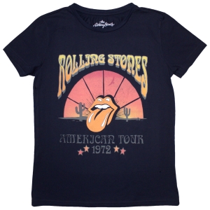 Rolling Stones - Desert 72 Lady Navy T-Shirt i gruppen MERCHANDISE / T-shirt / Pop-Rock hos Bengans Skivbutik AB (5587300r)