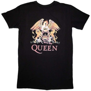 Queen - Classic Crest Lady Bl T-Shirt Dress i gruppen MERCHANDISE / T-shirt / Pop-Rock hos Bengans Skivbutik AB (5587395r)