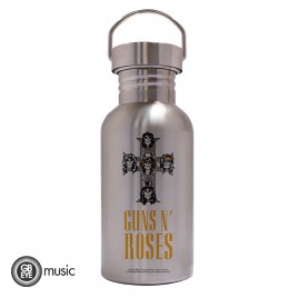 Guns N Roses - Canteen Steel Bottle - Logo i gruppen MERCHANDISE / Merch / Hårdrock hos Bengans Skivbutik AB (5589200)