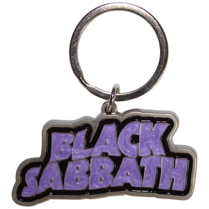 Black Sabbath - Wavy Logo Bordered Keychain i gruppen MERCHANDISE / Nyckelring / Hårdrock hos Bengans Skivbutik AB (5589215)