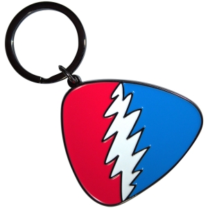 Grateful Dead - Red/Blue Plectrum Keychain i gruppen MERCHANDISE / Nyckelring / Pop-Rock hos Bengans Skivbutik AB (5589224)