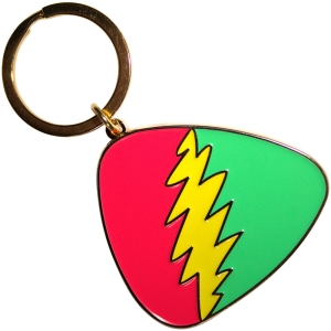 Grateful Dead - Red/Green Plectrum Keychain i gruppen MERCHANDISE / Nyckelring / Pop-Rock hos Bengans Skivbutik AB (5589226)