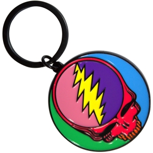 Grateful Dead - Multicoloured Steal Your Face Keychain i gruppen MERCHANDISE / Nyckelring / Pop-Rock hos Bengans Skivbutik AB (5589231)