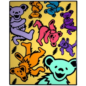 Grateful Dead - Dancing Bears & Lightning Bolts Magnet i gruppen MERCHANDISE / Magnet / Pop-Rock hos Bengans Skivbutik AB (5589252)