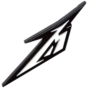 Metallica - B&W M Logo Pin Badge i gruppen MERCHANDISE / Pin-Button Badge / Hårdrock hos Bengans Skivbutik AB (5589265)