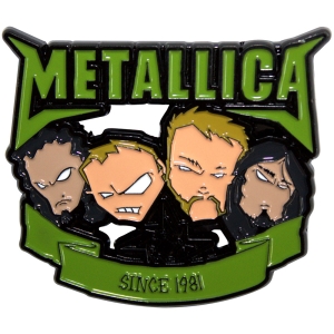 Metallica - Since 1981 Heads Pin Badge i gruppen MERCHANDISE / Pin-Button Badge / Hårdrock hos Bengans Skivbutik AB (5589267)