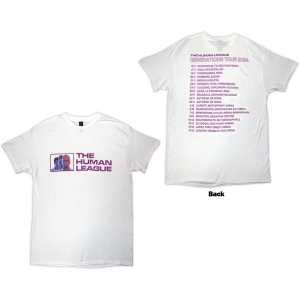 Human League - Generations Tour 24 Photo Uni Wht T-Shirt i gruppen MERCHANDISE / T-shirt / Pop-Rock hos Bengans Skivbutik AB (5592323r)