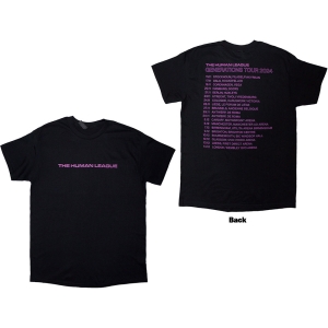 Human League - Generations Tour 24 Text Uni Bl T-Shirt i gruppen MERCHANDISE / T-shirt / Pop-Rock hos Bengans Skivbutik AB (5592324r)