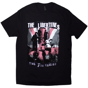 The Libertines - Time For Heroes Flag Uni Bl T-Shirt i gruppen MERCHANDISE / T-shirt / Pop-Rock hos Bengans Skivbutik AB (5592328r)