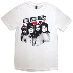 The Libertines - Libertines Rip Flag Xerox Uni Wht T-Shirt i gruppen MERCHANDISE / T-shirt / Pop-Rock hos Bengans Skivbutik AB (5592329r)