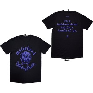 Motorhead - Killed By Death Lyric Uni Bl T-Shirt i gruppen MERCHANDISE / T-shirt / Hårdrock hos Bengans Skivbutik AB (5593186r)
