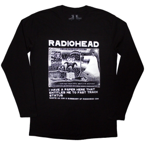 Radiohead - Ice Caps Uni Bl Longsleeve i gruppen ÖVRIGT / Övrigt / aub hos Bengans Skivbutik AB (5593197r)