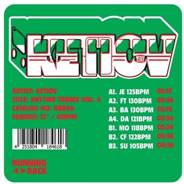 Ketiov - Rhythm Trainx Vol. 4 i gruppen VINYL / Dance-Techno hos Bengans Skivbutik AB (5593528)
