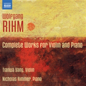 Rihm - Works For Violin And Piano i gruppen Externt_Lager / Naxoslager hos Bengans Skivbutik AB (559598)