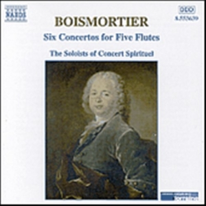 Boismortier Joseph Bodin De - 6 Concertos For 5 Flutes i gruppen Externt_Lager / Naxoslager hos Bengans Skivbutik AB (560386)