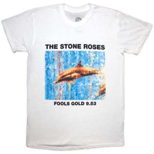 Stone Roses - Fools Gold Uni Wht T-Shirt i gruppen MERCHANDISE / T-shirt / Pop-Rock hos Bengans Skivbutik AB (5626790r)
