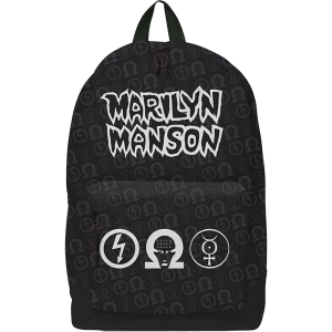 Marilyn Manson - Logo Backpack i gruppen MERCHANDISE / Merch / Hårdrock hos Bengans Skivbutik AB (5627008)