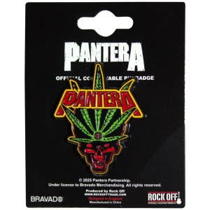 Pantera - Leaf Skull Pin Badge i gruppen MERCHANDISE / Pin-Button Badge / Hårdrock hos Bengans Skivbutik AB (5628589)