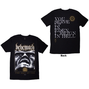 Behemoth - The Shit Ov God Reign In Hell Uni Bl T-Shirt i gruppen MERCHANDISE / T-shirt / Hårdrock hos Bengans Skivbutik AB (5628720r)