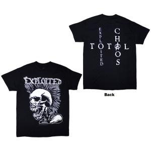 Exploited - Mohican Skull Uni Bl T-Shirt i gruppen MERCHANDISE / T-shirt / Punk hos Bengans Skivbutik AB (5628727r)