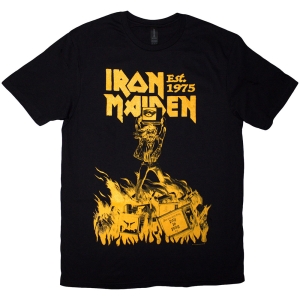 Iron Maiden - Est. 1975 Holy Smoke Jumbo Yellow Uni Bl T-Shirt i gruppen MERCHANDISE / T-shirt / Hårdrock hos Bengans Skivbutik AB (5628732r)