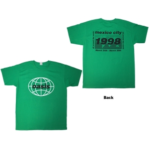 Oasis - 1998 World Tour - Mexico City Uni Green T-Shirt i gruppen MERCHANDISE / T-shirt / Pop-Rock hos Bengans Skivbutik AB (5628740r)