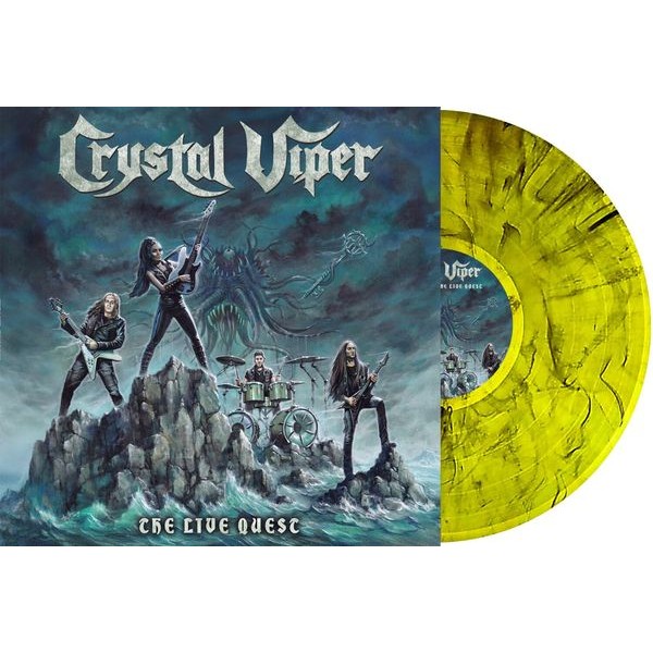 Crystal Viper - The Live Quest (Ltd. Marbled Yellow Vinyl LP) i gruppen VINYL / Hårdrock hos Bengans Skivbutik AB (5628967)