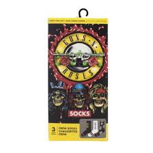 Guns N' Roses - Socks 3 Pack In Gift Box (One Size) i gruppen MERCHANDISE /  /  hos Bengans Skivbutik AB (5629189)
