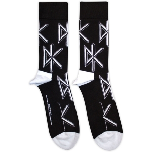 Dead Kennedys - Dk Logo Repeat Uni Bl Socks (Eu 40-45) i gruppen MERCHANDISE /  /  hos Bengans Skivbutik AB (5629363)