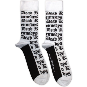 Dead Kennedys - Gothic Logo Pattern Uni Wht Socks (Eu 40-45) i gruppen MERCHANDISE /  /  hos Bengans Skivbutik AB (5629365)