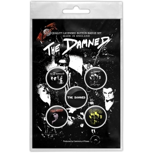 Damned - Young, Hot, Loud And Stiff Button Badge Pack i gruppen MERCHANDISE / Pin-Button Badge /  hos Bengans Skivbutik AB (5629480)