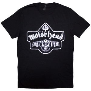 Motorhead - 50 Years Ace Wings Emblem-Bl i gruppen MERCHANDISE / T-shirt / Hårdrock hos Bengans Skivbutik AB (5630181r)