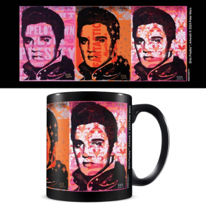 Elvis Presley - Pop Panels Black Pod Mug i gruppen MERCHANDISE / Mugg / Pop-Rock hos Bengans Skivbutik AB (5630228)