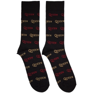 Queen - Logo Repeat Colour Bl Socks i gruppen MERCHANDISE /  /  hos Bengans Skivbutik AB (5630397)