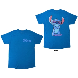 Disney - Stitch Logo F&B Uni Blue T-Shirt i gruppen MERCHANDISE / T-shirt / Film-Musikal hos Bengans Skivbutik AB (5630530r)