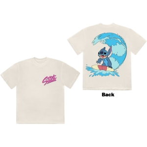 Disney - Stitch Surf F&B Uni Natrl T-Shirt i gruppen MERCHANDISE / T-shirt / Film-Musikal hos Bengans Skivbutik AB (5630531r)