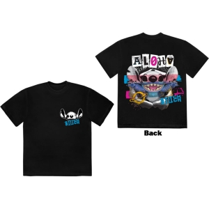 Disney - Stitch Aloha Collage F&B Uni Bl T-Shirt i gruppen MERCHANDISE / T-shirt / Film-Musikal hos Bengans Skivbutik AB (5630534r)