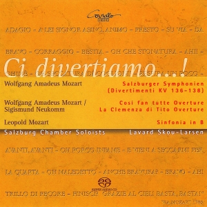Wolfgang Amadeus & Leopold Mozart - Ci Divertiamo! - Salzburg Symphonie i gruppen MUSIK / SACD / Klassiskt hos Bengans Skivbutik AB (5632816)