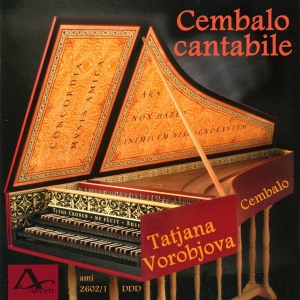 Tatjana Vorobjova - Cembalo Cantabile - Works By Bach, i gruppen CD / Klassiskt hos Bengans Skivbutik AB (5632900)