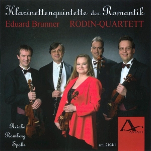 Eduard Brunner Rodin Quartett - Romantic Clarinet Quintets i gruppen CD / Klassiskt hos Bengans Skivbutik AB (5633064)