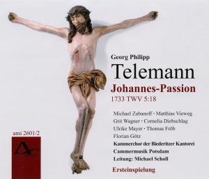 Telemann G P - St John Passion Twv 5:18 1733 i gruppen CD / Klassiskt hos Bengans Skivbutik AB (5633088)
