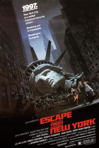 Movie Poster - Escape From New York 91,5 X 61 Cm i gruppen MERCHANDISE / Merch / Film-Musikal hos Bengans Skivbutik AB (5634108)