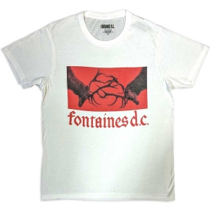 Fontaines D.C. - Clashing Stags Uni Wht T-Shirt i gruppen MERCHANDISE / T-shirt / Pop-Rock hos Bengans Skivbutik AB (5635721r)